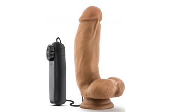 Смуглый вибратор MMA Fighter - 17,8 см.