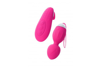 Розовые виброшарики TELLA с пультом-стимулятором Розовые виброшарики TELLA с пультом-стимулятором