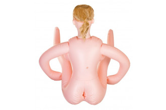 Надувная секс-кукла LILIANA с реалистичной головой и поднятыми ножками