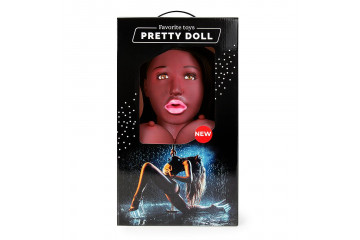 Темнокожая надувная секс-кукла с вибрацией Лионелла