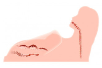 Реалистичный торс-девушка Hera 3 с тремя тугими отверстиями, вибрацией, ротацией и голосом