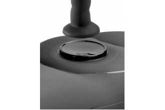 Черное надувное кресло с платформой для фиксации дилдо Body Dock Inflatable Love Seat