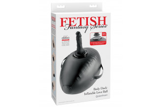 Черный надувной мяч с платформой для фиксации дилдо Body Dock Inflatable Love Ball Черный надувной мяч с платформой для фиксации дилдо Body Dock Inflatable Love Ball