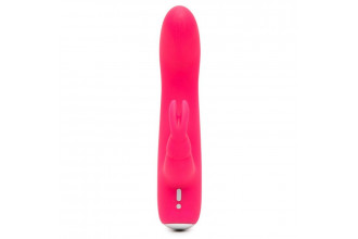 Розовый вибратор-кролик Rechargeable Mini Rabbit Vibrator - 15,2 см.