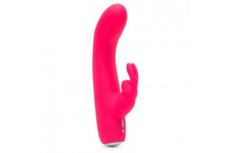 Розовый вибратор-кролик Rechargeable Mini Rabbit Vibrator - 15,2 см.