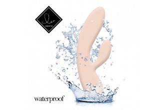 Бежевый вибратор-кролик Lea Rabbit Vibrator - 20,2 см.
