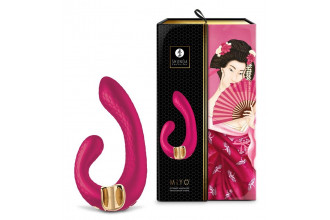 Малиновый гибкий вибростимулятор MIYO с двумя моторами - 18,5 см. Малиновый гибкий вибростимулятор MIYO с двумя моторами - 18,5 см.