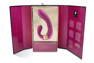 Малиновый гибкий вибростимулятор MIYO с двумя моторами - 18,5 см. Малиновый гибкий вибростимулятор MIYO с двумя моторами - 18,5 см.