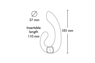 Малиновый гибкий вибростимулятор MIYO с двумя моторами - 18,5 см. Малиновый гибкий вибростимулятор MIYO с двумя моторами - 18,5 см.