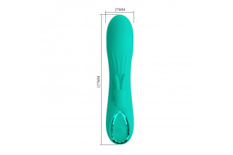 Зеленый мини-вибратор DJ Stick - 12,7 см.