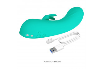 Зеленый мини-вибратор DJ Stick - 12,7 см.