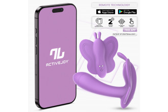 Сиреневый вибростимулятор Wingy для клитора и зоны G