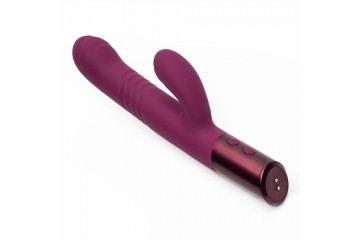 Фиолетовый вибратор Selove Thrusty - 24,4 см.