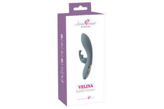 Силиконовый вибратор-кролик VELINA Rabbit Vibrator - 20 см.