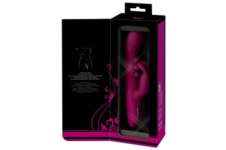 Лиловый вибратор-кролик 2 Function Vibrator Squirting - 22,5 см.