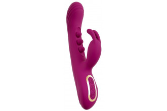 Лиловый вибратор-кролик 2 Function Vibrator Squirting - 22,5 см.