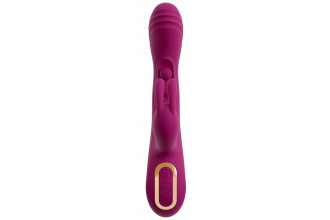 Лиловый вибратор-кролик 2 Function Vibrator Squirting - 22,5 см.