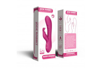 Розовый силиконовый вибратор-кролик