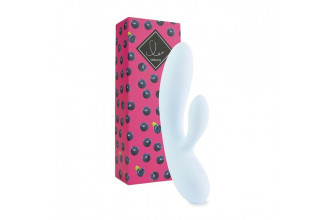 Нежно-голубой вибратор-кролик Lea Rabbit Vibrator - 20,2 см.