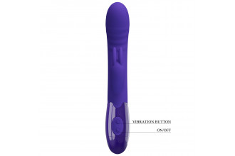 Фиолетовый вибратор-кролик Cerberus-Youth - 20,6 см.