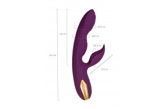 Фиолетовый вибратор-кролик Octar - 24,5 см.
