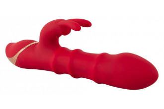 Красный вибратор-кролик с 3 подвижными кольцами Rabbit Vibrator with 3 Moving Rings - 23,7 см. Красный вибратор-кролик с 3 подвижными кольцами Rabbit Vibrator with 3 Moving Rings - 23,7 см.
