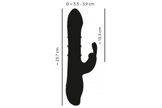 Красный вибратор-кролик с 3 подвижными кольцами Rabbit Vibrator with 3 Moving Rings - 23,7 см. Красный вибратор-кролик с 3 подвижными кольцами Rabbit Vibrator with 3 Moving Rings - 23,7 см.