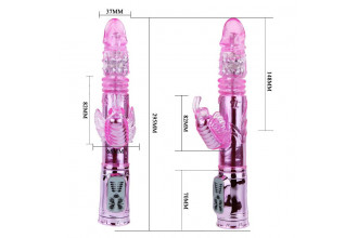 Вибратор-бабочка Throbbing Butterfly - 29,5 см. Вибратор-бабочка Throbbing Butterfly - 29,5 см.