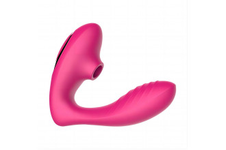 Розовый вибромассажер Clitoral Sucking Vibrator OG для стимуляции клитора и точки G