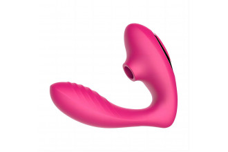Розовый вибромассажер Clitoral Sucking Vibrator OG для стимуляции клитора и точки G