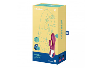 Малиновый вибратор-кролик Heated Affair с функцией нагрева - 20,5 см.