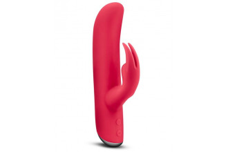 Красный перезаряжаемый вибромассажёр VILAIN BIANCA BERRY - 18 см.