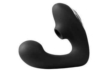 Черный вибратор Greedy Girl Duet