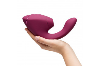 Малиновый двойной стимулятор Womanizer Next Duo
