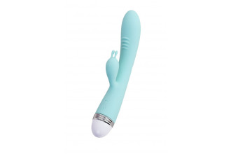 Мятный вибратор-кролик Iris - 22 см.
