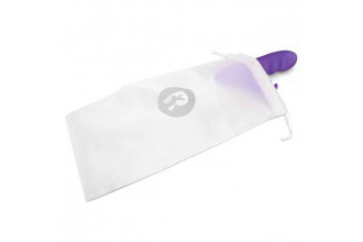 Фиолетовый вибромассажер с клиторальной стимуляцией Clitoral Suction Rabbit - 24,5 см.