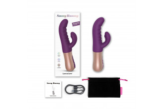 Фиолетовый вибратор-кролик Sassy Bunny - 21 см.