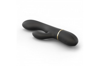 Черный вибратор-кролик Dorcel Glam Rabbit - 21 см.