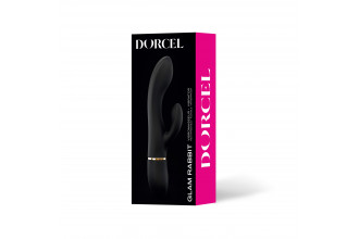 Черный вибратор-кролик Dorcel Glam Rabbit - 21 см.