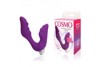 Фиолетовый вибромассажер Сosmo - 12,7 см.