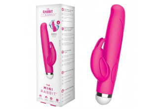 Розовый вибратор-кролик The Mini Rabbit - 13,9 см.