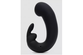 Черный мини-вибратор кролик Sensation Rechargeable G-Spot Rabbit Vibrator - 11,4 см.
