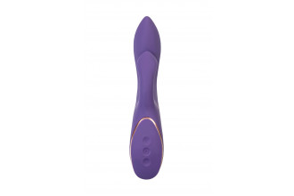 Фиолетовый вибратор-кролик Fingie с функцией Come-Hither - 21,6 см.