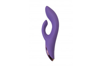 Фиолетовый вибратор-кролик Fingie с функцией Come-Hither - 21,6 см.