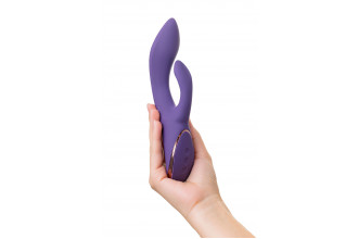 Фиолетовый вибратор-кролик Fingie с функцией Come-Hither - 21,6 см.