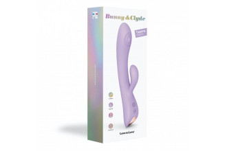 Сиреневый вибратор-кролик Bunny & Clyde - 22,5 см.
