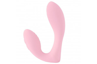 Розовый вибратор Selove DuoFlex