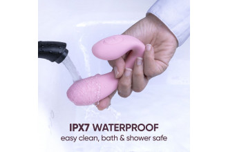 Розовый вибратор Selove DuoFlex