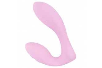 Розовый вибратор Selove DuoFlex