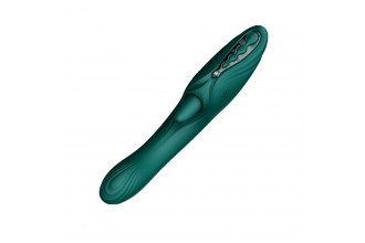 Зеленый вибростимулятор-кролик с функцией нагрева Ares - 24,6 см. Зеленый вибростимулятор-кролик с функцией нагрева Ares - 24,6 см.